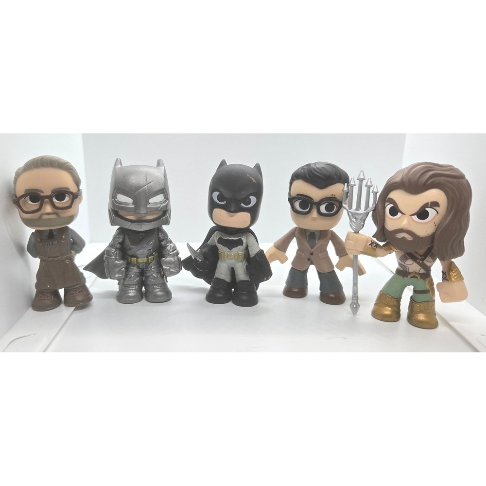 Funko Mystery Minis Justice League Movie Action Figures Lot of 5 DC Comics